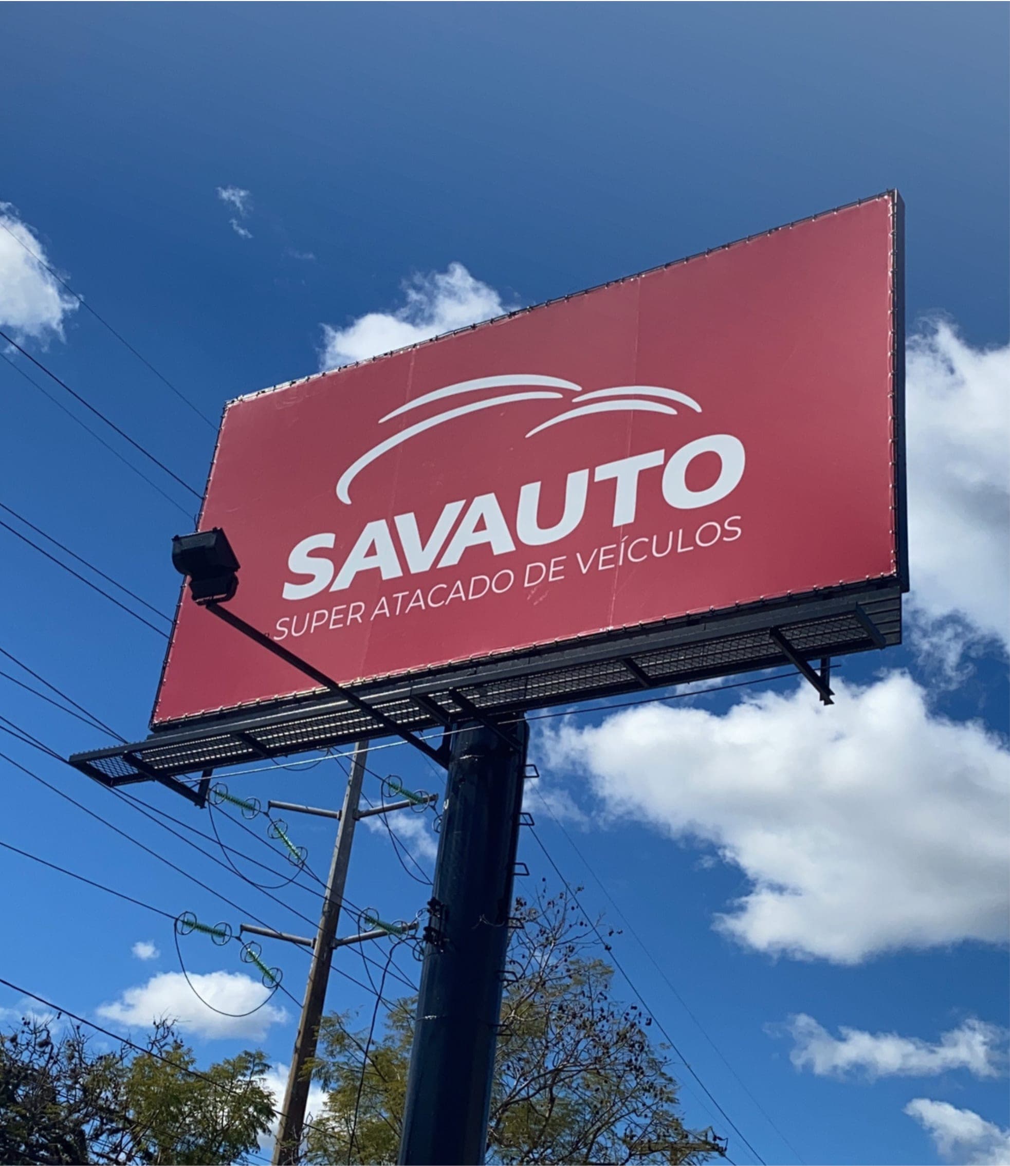 Outdoor — Savauto Porto Alegre — Outdoor e Lonas, projeto da SulBrasil
