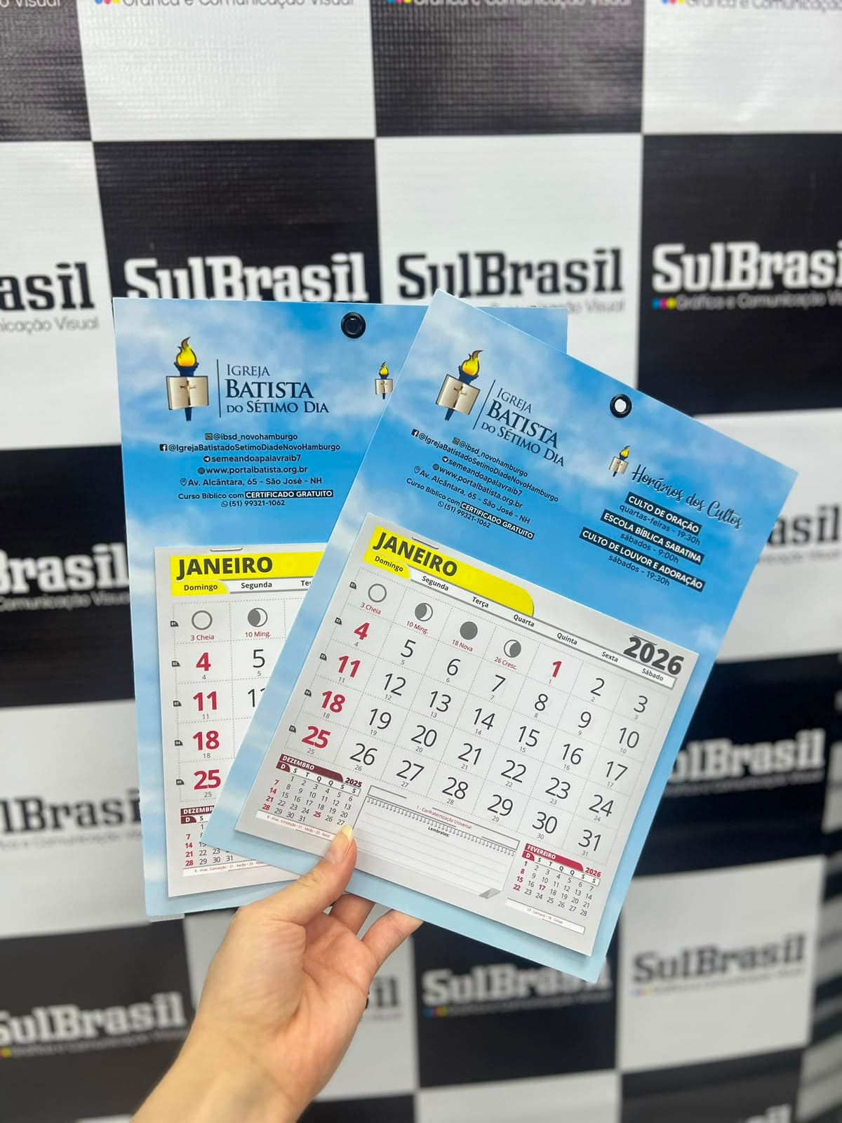 Calendário personalizado