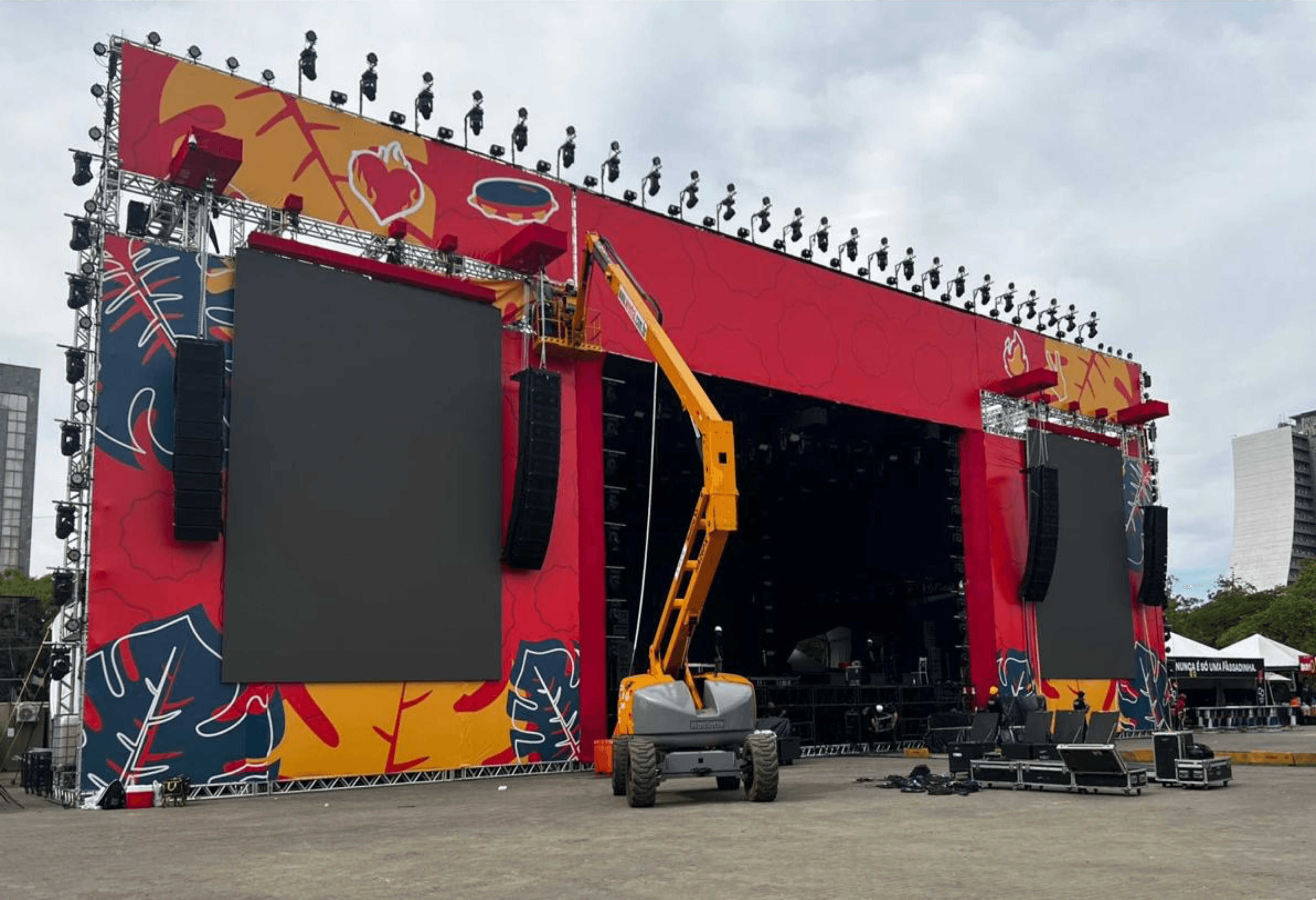 palco feijoada com samba